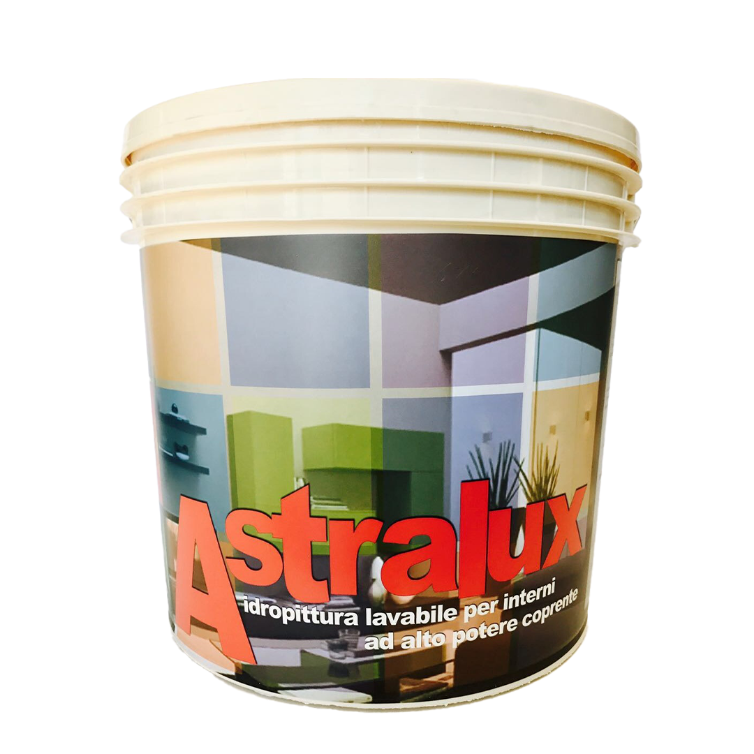 ASTRALUX - IDROPITTURA BIANCA COPRENTE SEMILAVABILE