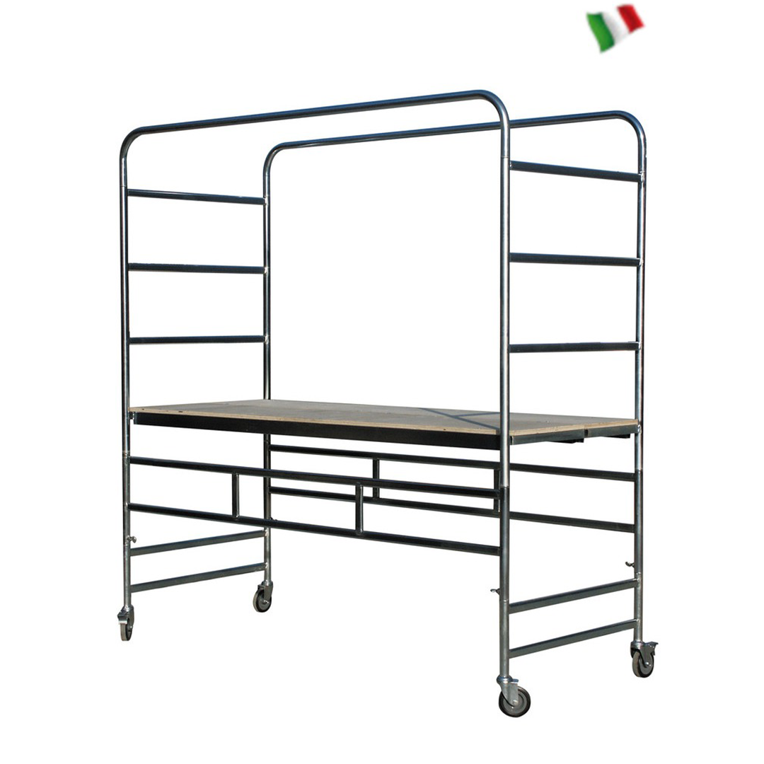 Trabattello 035 (per interni) da mt 1,80 h con ripiano